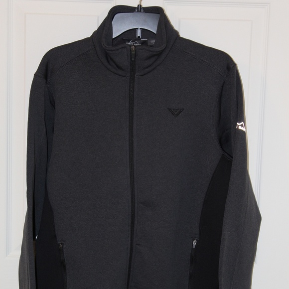 EDDIE BAUER HEATHERED FLEECE JACKET W/ VIZIO LOGO - Picture 2 of 8